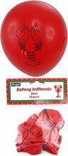 Latexballonger med Kräftmotiv - 10-pack