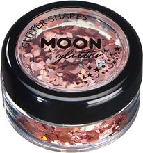 Moon Creations Holographic Glitter Shapes - Roséguld