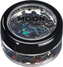 Moon Creations Holographic Glitter Shapes - Svart