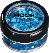 Moon Creations Holographic Glitter Shapes - Blå