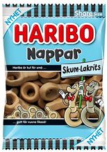 Haribo Nappar Skum-Lakrits - 120 gram