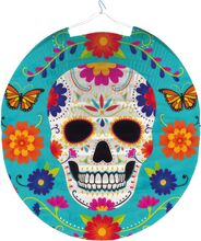 Papperslykta Rund Day of the Dead
