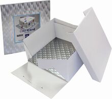 PME Tårtbox Vit med Underlägg - Medium
