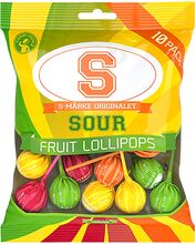 S-märke Sour Fruit Klubbor Storpack - 12-pack