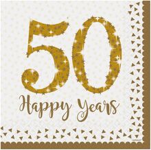 Servetter 50 Happy Years - 16-pack