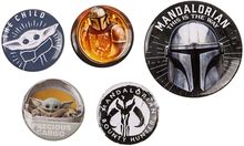 Star Wars The Mandalorian Knappar - 5-pack