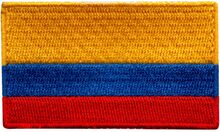 Tygmärke Flagga Colombia