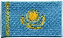 Tygmärke Flagga Kazakstan