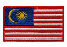 Tygmärke Flagga Malaysia