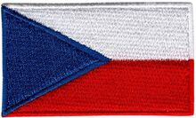 Tygmärke Flagga Tjeckien