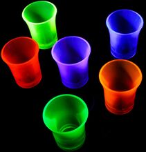 UV Neon Shotglas - 24-pack (Blandade färger)
