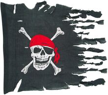 Vädersliten Piratflagga