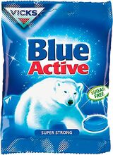 Vicks Blue Active Sockerfria Halstabletter - 72 gram
