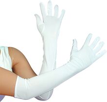 Vita Handskar Långa - One size