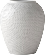 Lyngby Porcelain - Rhombe Vase 17 cm Hvit