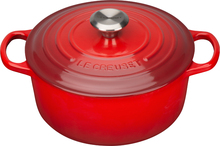 Le Creuset - Signature støpejernsgryte rund 24 cm 4,2L rød