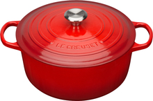 Le Creuset - Signature støpejernsgryte rund 28 cm 6,7L rødt
