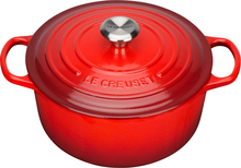 Le Creuset - Signature støpejernsgryte rund 26 cm 5,3L rødt