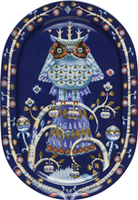 Iittala - Taika serveringsfat oval 41 cm blå
