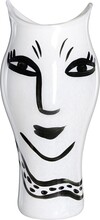 Kosta Boda - Open Minds vase 36 cm hvit/sort