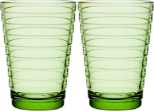 Iittala - Aino Aalto glass 33 cl 2 stk vanngrønn