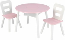 KidKraft Oppbevaringsbord- og stolsett rosa heltre 26165