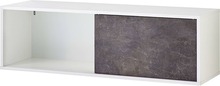 Germania Mensola con Anta Altino 120x35,6x36,6 cm Basalto Scuro Bianco