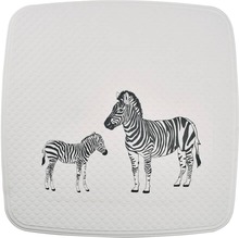 RIDDER Tappeto per Doccia Zebra 54x54 cm Bianco e Nero