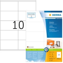 HERMA Permanenta etiketter PREMIUM A4 105x57 mm 100 ark