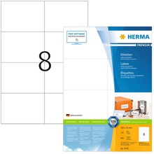HERMA Permanenta etiketter PREMIUM A4 105x74 mm 100 ark
