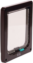 Karlie 2-vägs låsbar kattlucka Porta 19,2x5x20 cm brun