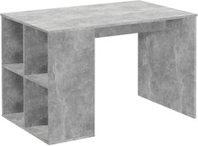 FMD Skrivebord med sidehyller 117x73x75 cm betonggrå