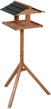 FLAMINGO Fågelbord med stativ Reykjavik 42x40,5x119 cm brun