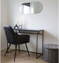 House Nordic Spegel oval Daisy svart