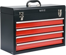 YATO Verktygslåda med 4 lådor 52x21,8x36 cm