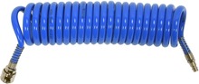 YATO Spiralslange PU 5 M blå