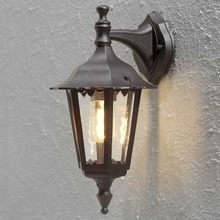 KONSTSMIDE Vegglampe Firenze nedover matt svart