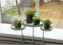 Esschert Design Planteholder med klemme rund grønn M