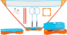 Get & Go Badmintonsett blå og oransje