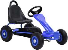 vidaXL Go Kart a Pedali con Pneumatici Blu
