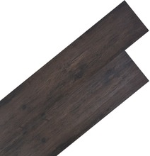 vidaXL Ikke-klebende PVC-gulvplanker 5,26 m² 2 mm eik mørkegrå
