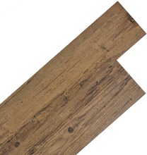 vidaXL Selvklebende PVC gulvplanker 5,02 m² 2 mm brun valnøtt