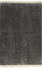 vidaXL Gulvsteppe kilim-vevet bomull 120x180 cm antrasitt
