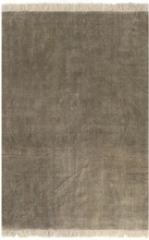 vidaXL Gulvsteppe kilim-vevet bomull 160x230 cm gråbrun