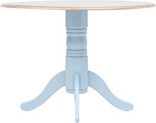 vidaXL Spisebord grå og brun 106 cm heltre gummitre