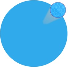 vidaXL Pellicola Galleggiante Solare PE Rotonda 250 cm per Piscina Blu