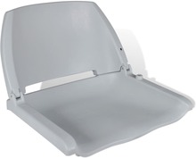 vidaXL Båtstol med Sammenleggbar Ryggstøtte uten Pute Grå 41 x 51 x 48 cm