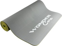 Wonder Core TPE Yogamatta 173x61x0,6 cm grå och grön