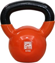 Orange Gym Kettlebell vinyl 8 kg röd