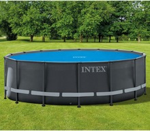 INTEX Soldrevet bassengtrekk rundt 488 cm